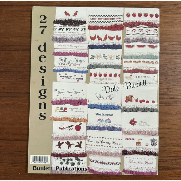 Country Finger Lickin Good Towel Cross Stitch Pattern Book Dale Burdett (1984) - Picture 3 of 3